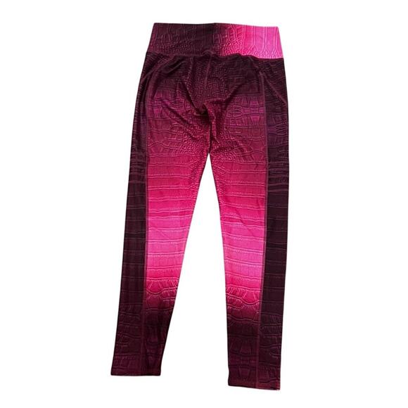 NWT Niyama Sol Rare Slice Croc Dragon fruit pink size XL fitted yoga activewear - Picture 3 of 10